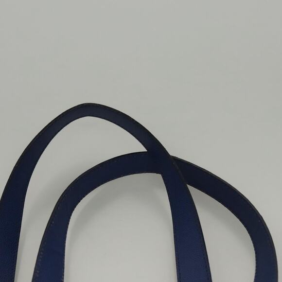 CELINE Shoulder Bag Leather Blue Gold - Picture 8 of 13